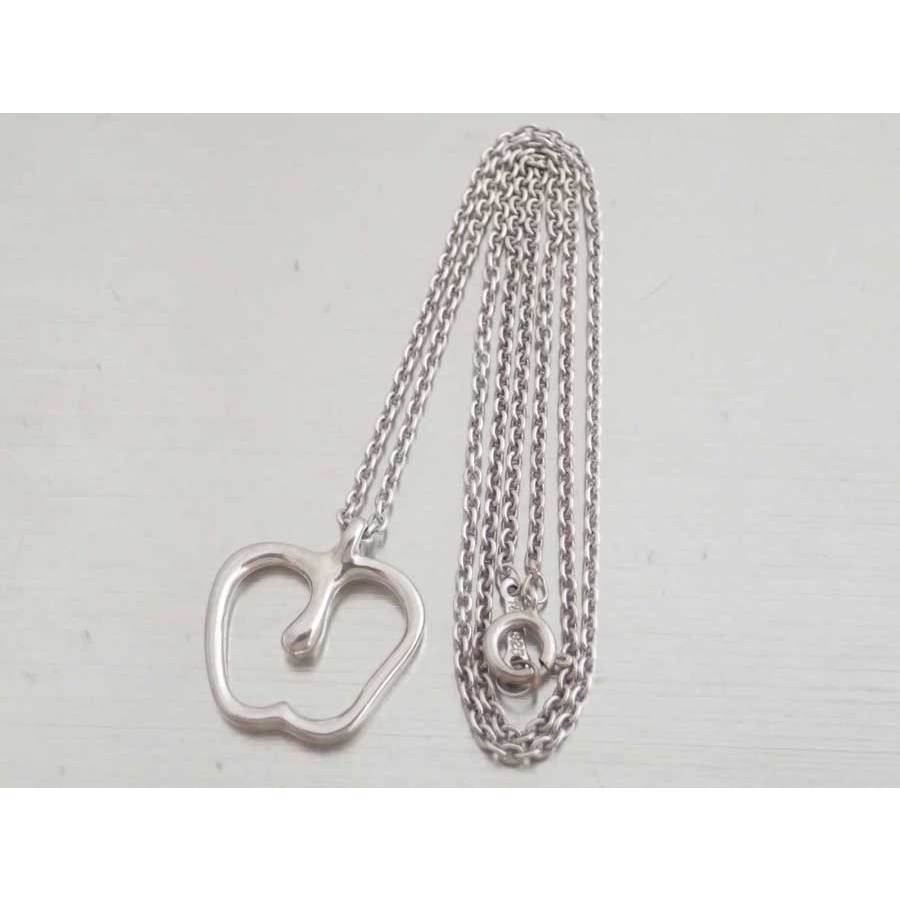 Tiffany Apple Motif Necklace Silver 3167$
